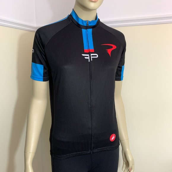 Castelli made in Europe Polyester Logo Full Zip Front Lightweight Quick dry - M - Picture 2 of 11